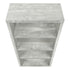11.75" x 23.75" x 47.5" Cappuccino Particle Board Adjustable Shelves Bookshelf